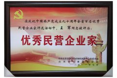 Shandong Province outstanding private entrepreneurs