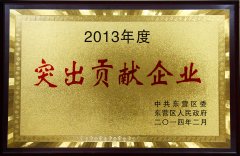 Dongying District 2013 annual outstanding contribution to en